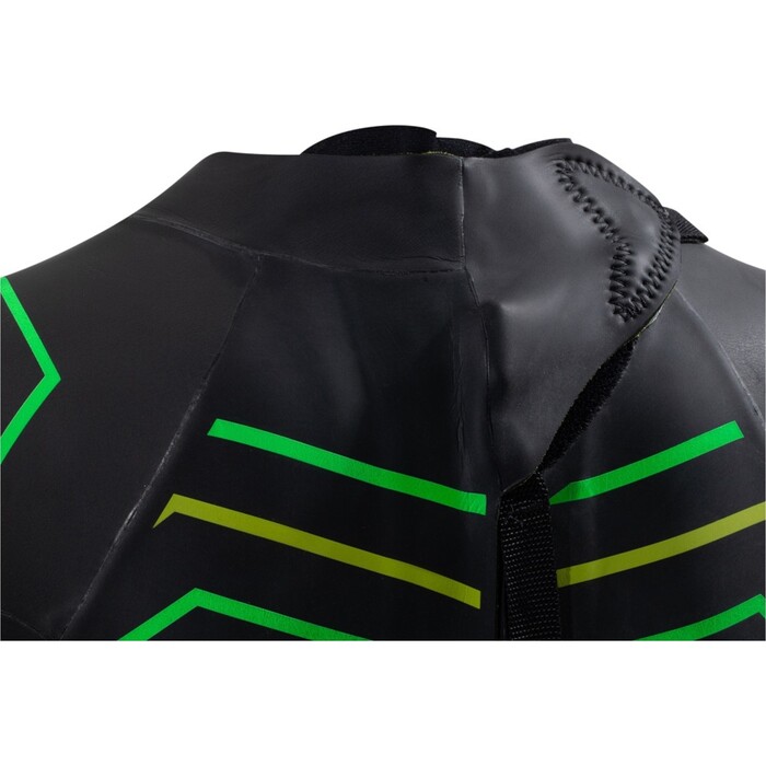 2025 ZONE3 Junior Adventure Swimming Wetsuit WS21KADV101 - Black / Green